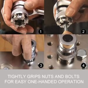 Adaptador de vaso universal 10–19 mm para llave de 3/8 pulgadas