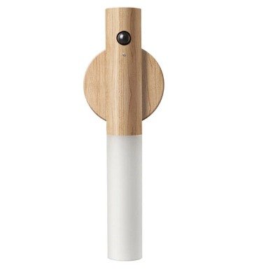Luz LED recargable con sensor de movimiento acabado roble oscuro