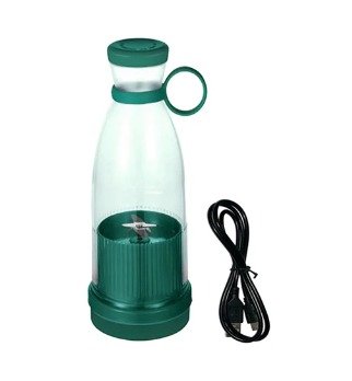 Mini licuadora portátil verde 380 ml con 4 cuchillas - detalle 3
