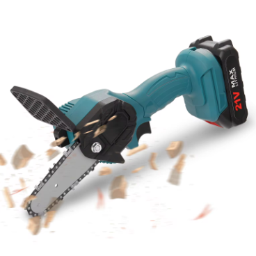 Motosierra eléctrica compacta 24 V con 2 baterías – corte 100 mm - detalle 2