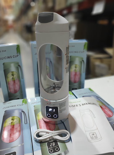 Licuadora portátil 450 ml con 8 cuchillas y batería de 1500 mAh - detalle 4