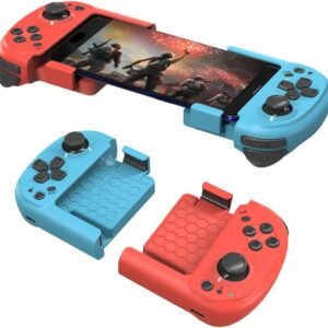 Mando inalámbrico Bluetooth para juegos en móvil – rojo y azul