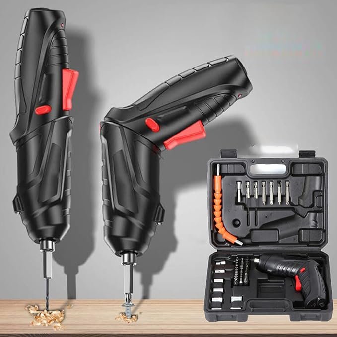 Kit destornillador eléctrico inalámbrico de 47 piezas