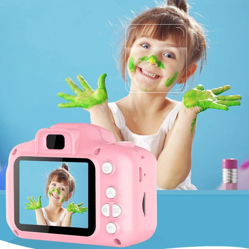 Mini cámara infantil rosa 1280 × 720 - vista del producto