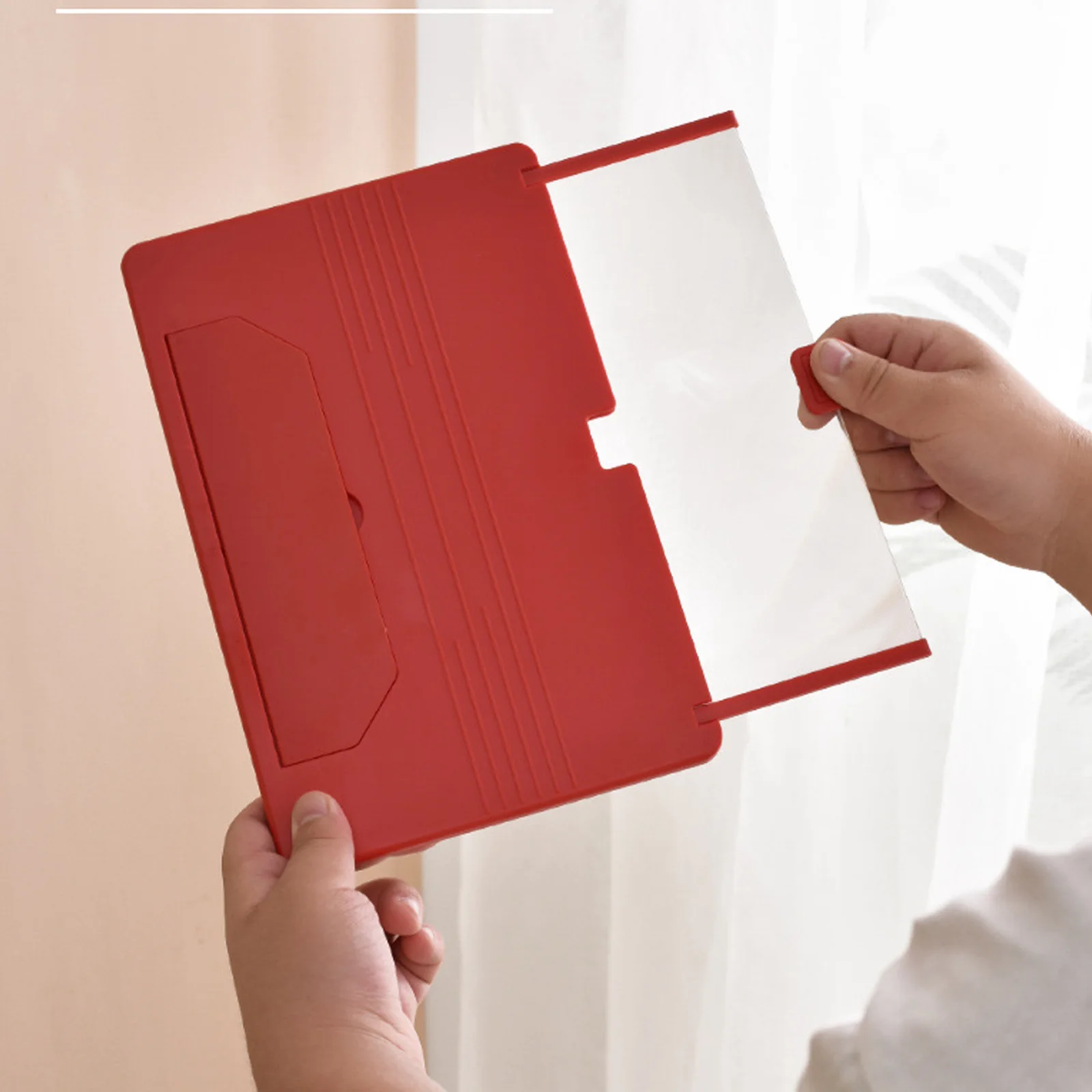 Amplificador de pantalla 12 pulgadas para móvil – rojo - detalle 2