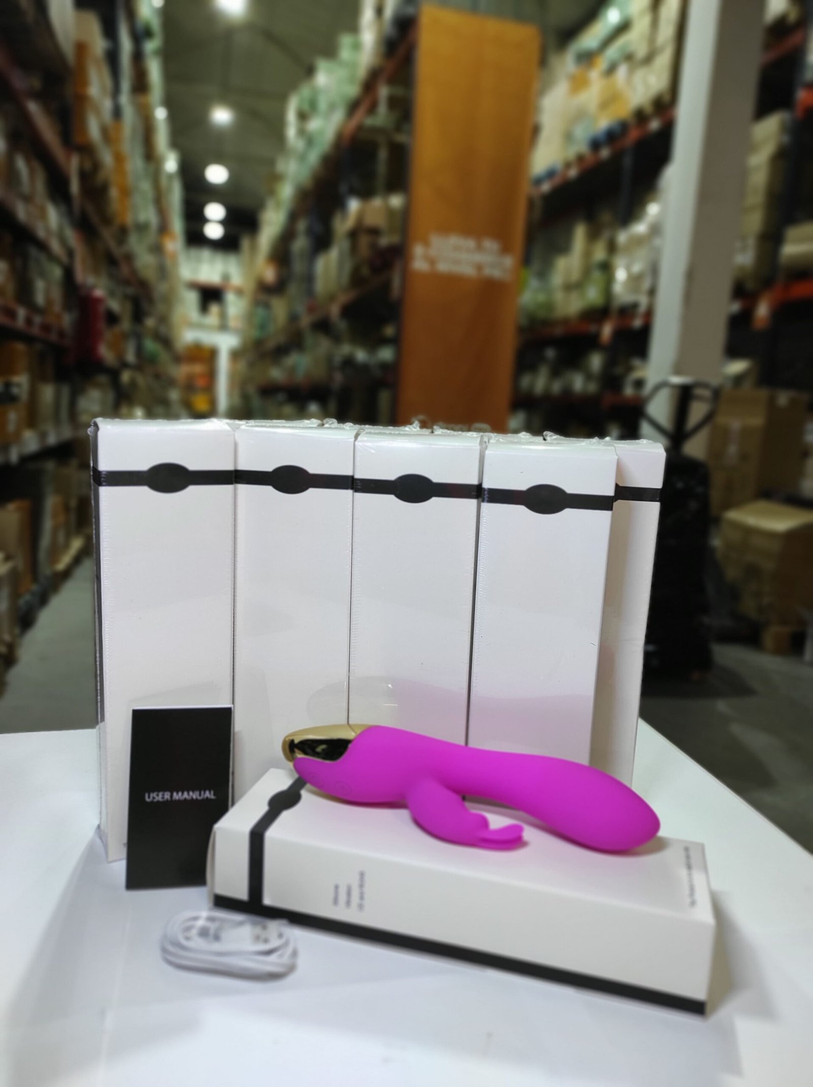 Masajeador íntimo recargable de silicona con 10 modos – fucsia - detalle 3