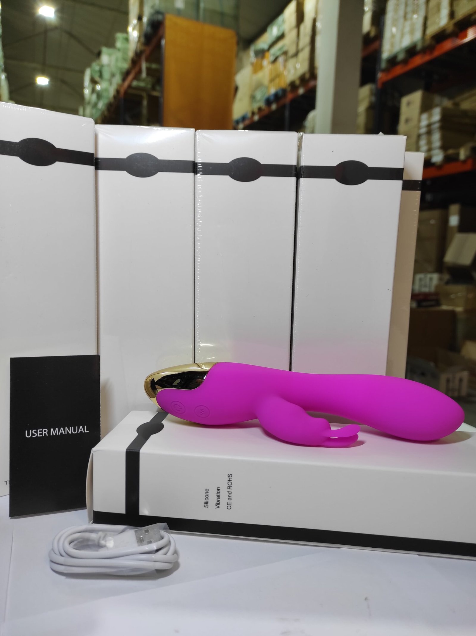 Masajeador íntimo recargable de silicona con 10 modos – fucsia - detalle 4