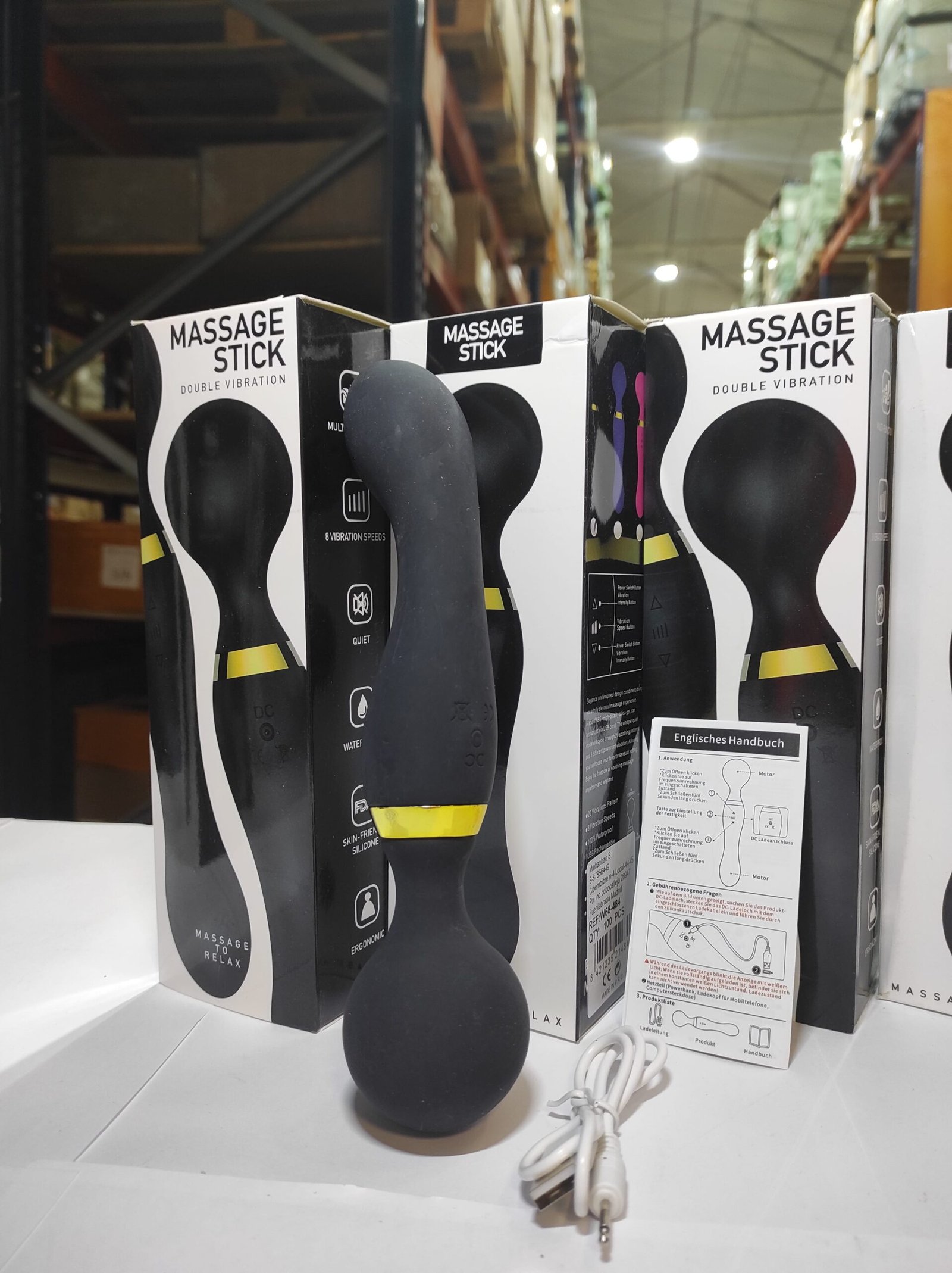 Masajeador íntimo recargable de silicona con 10 intensidades – negro - detalle 4