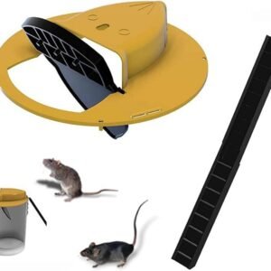 Trampa reutilizable para ratones con sistema de rampa – amarilla