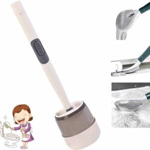 Escobilla de WC de silicona con soporte para pared