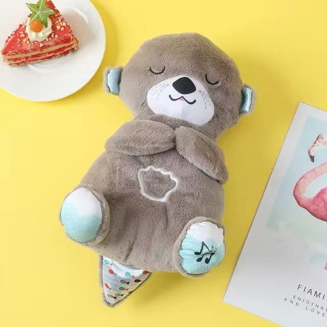 Peluche interactivo nutria con movimiento, luz y sonidos