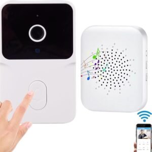 Timbre inteligente WiFi con cámara 480p y visión nocturna