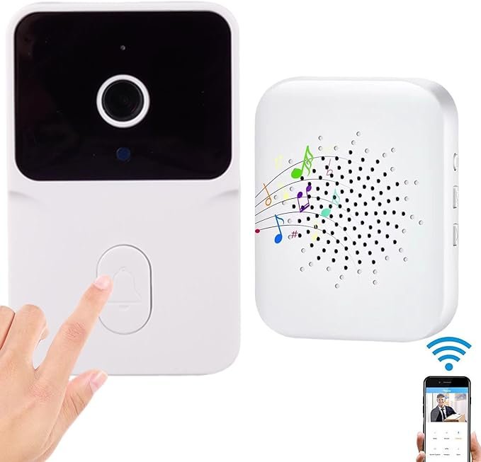 Timbre inteligente WiFi con cámara 480p y visión nocturna